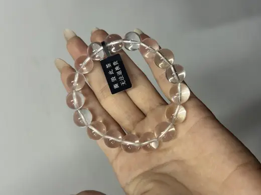 蓝沙水晶素串