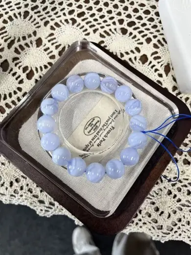 【新品】蓝纹玛瑙 （素）