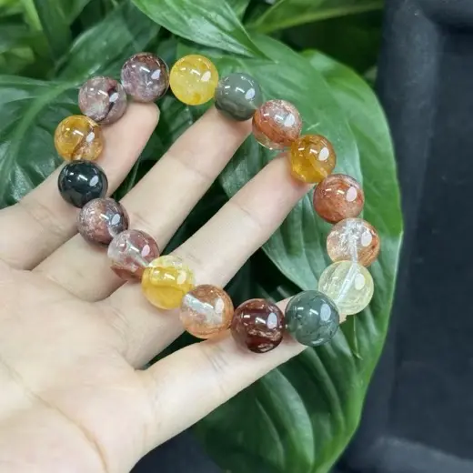 彩胶花素串